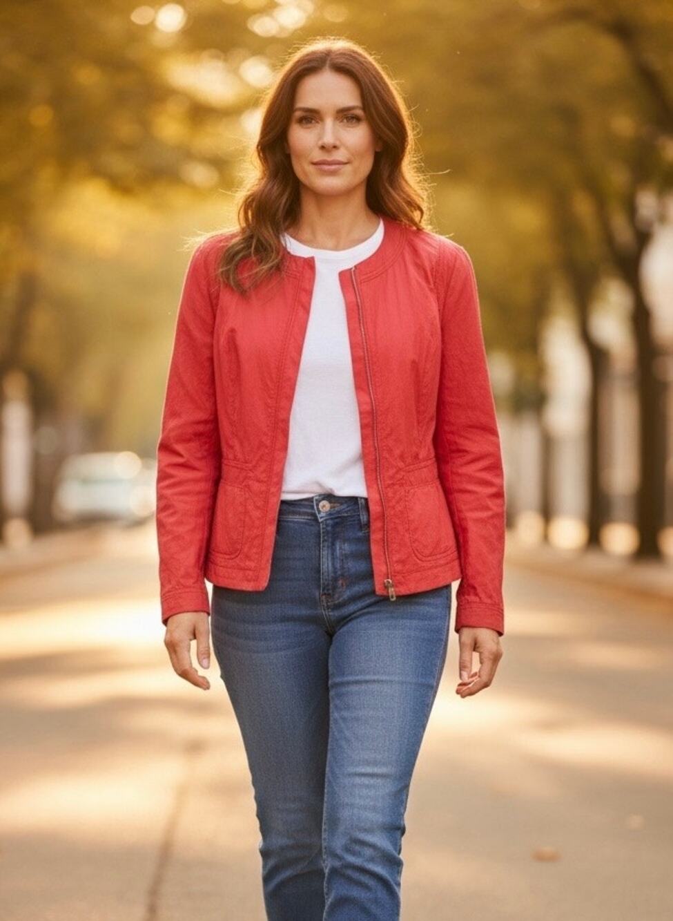 NWT Elie Tahari Judith Cropped Jacket Blazer Women's XL Pink Zip Front Designer